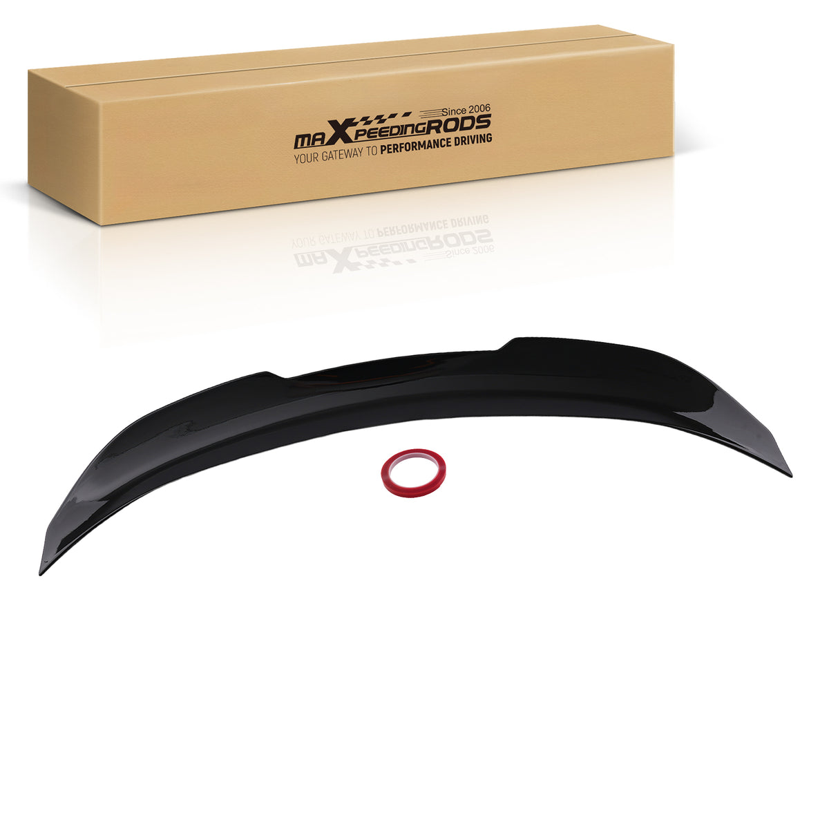 ABS Gloss Black Spoiler compatible For BMW 1 Series E82 Coupe 2007-2013 Painted