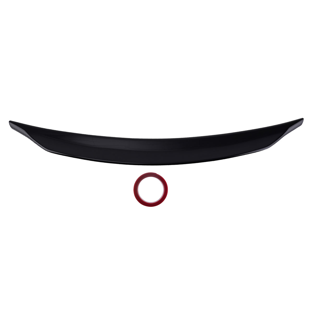 Black ABS Rear Wing Spoiler compatible For Mitsubishi Lancer EX Ralliart 2008-2016 Painted