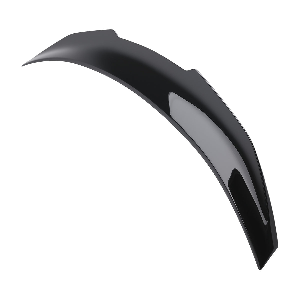 Black Trunk Spoiler Wing Lip compatible For Infiniti Q50 2014-2024 Painted ABS Plastic
