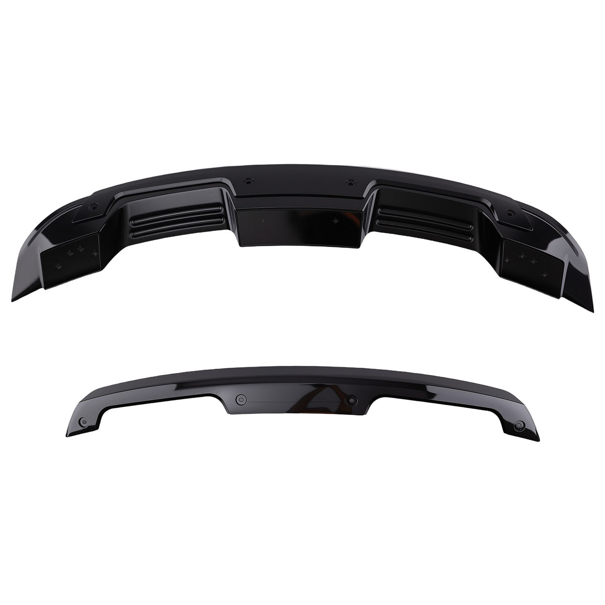 Rear Spoiler Wickerbill compatible For Ford Mustang 2Door 2015 2016-2022 Gloss Black