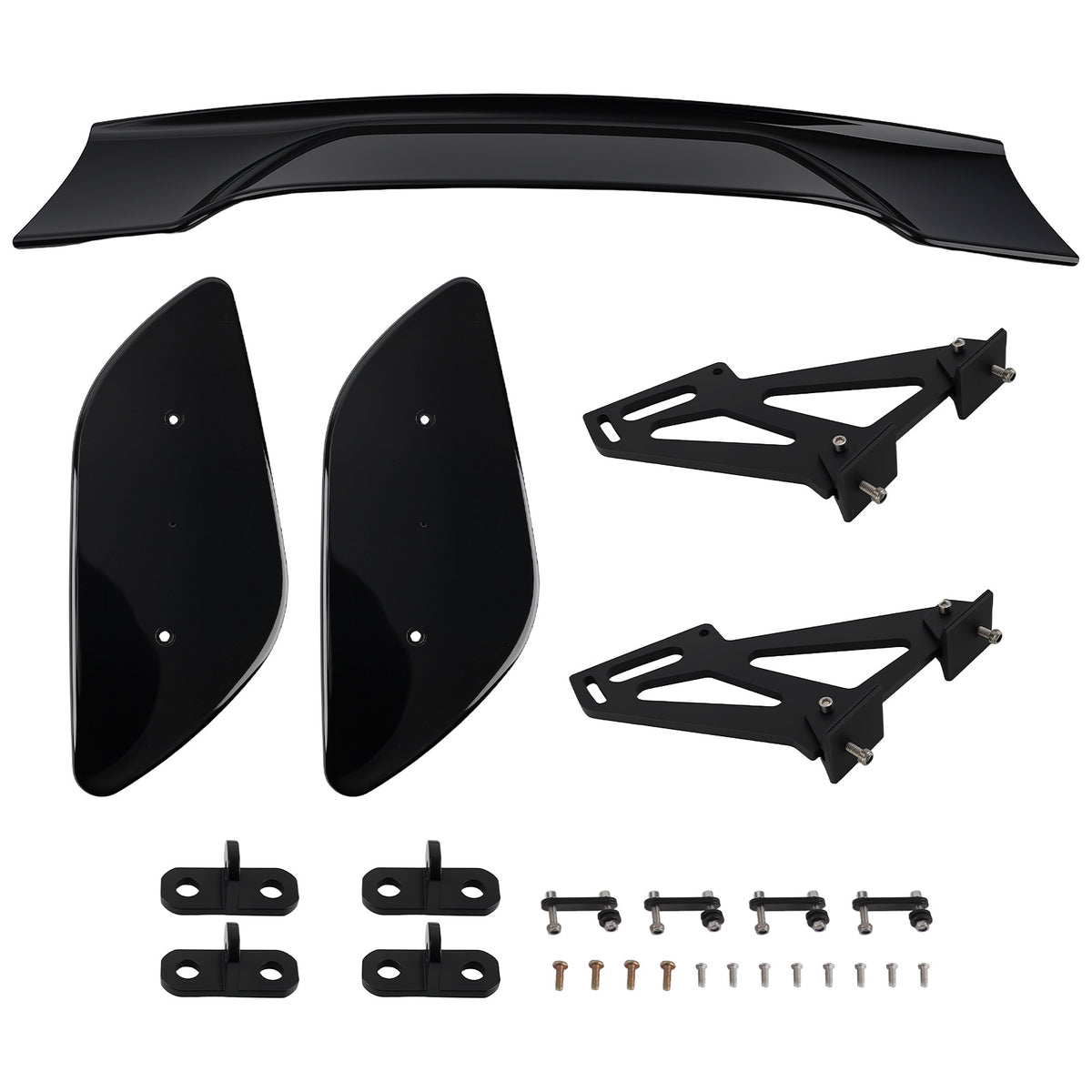 57 inch Universal ABS Wing Spoiler For Car Matte Black Racing Style PerFormance