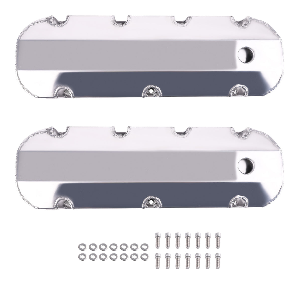 Fabricated Aluminum Tall Valve Covers For Big Block compatible For Chevy 396, 402, 427