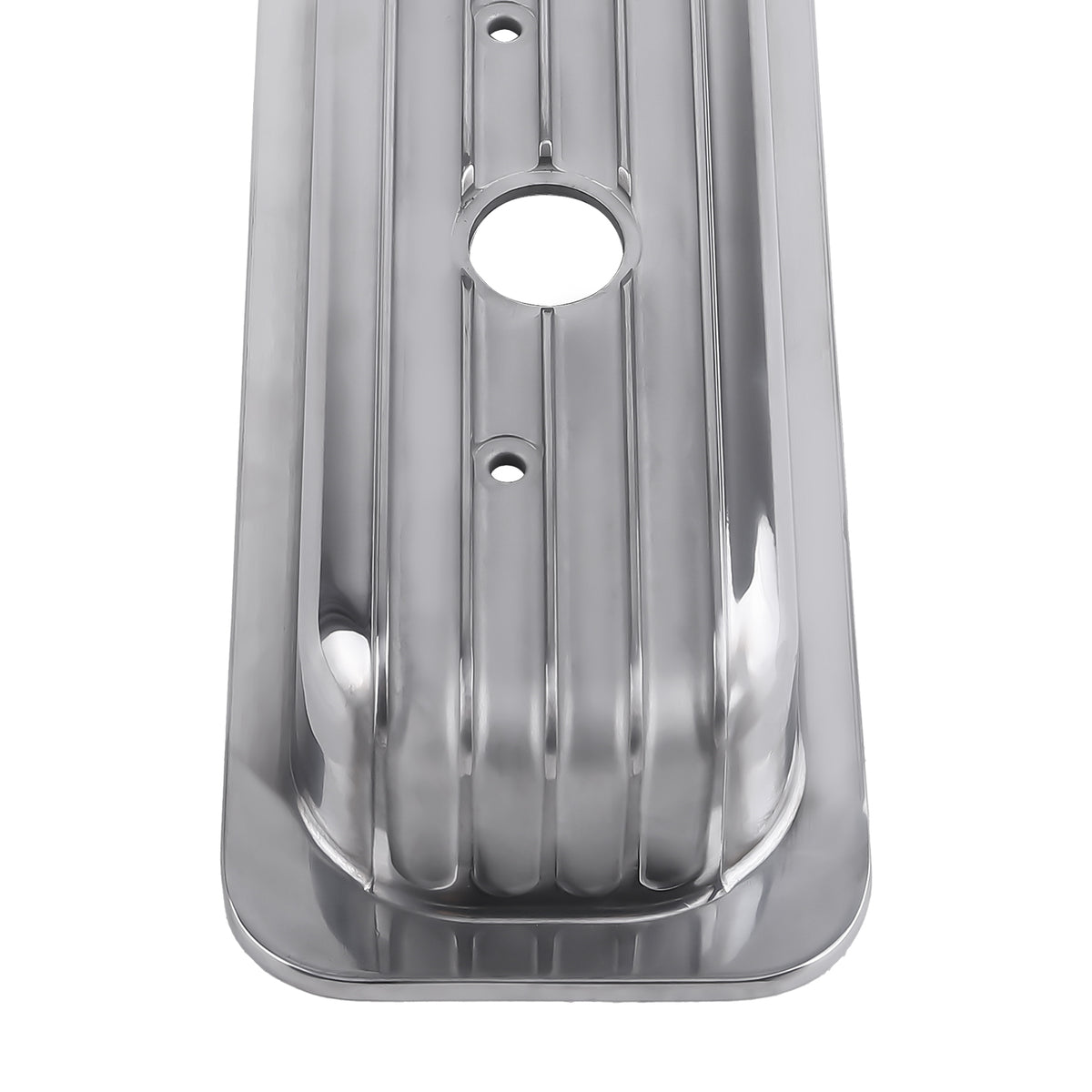 2xFabricated Aluminum Valve Covers Center Bolt For SBC Small Block compatible For Chevy engines