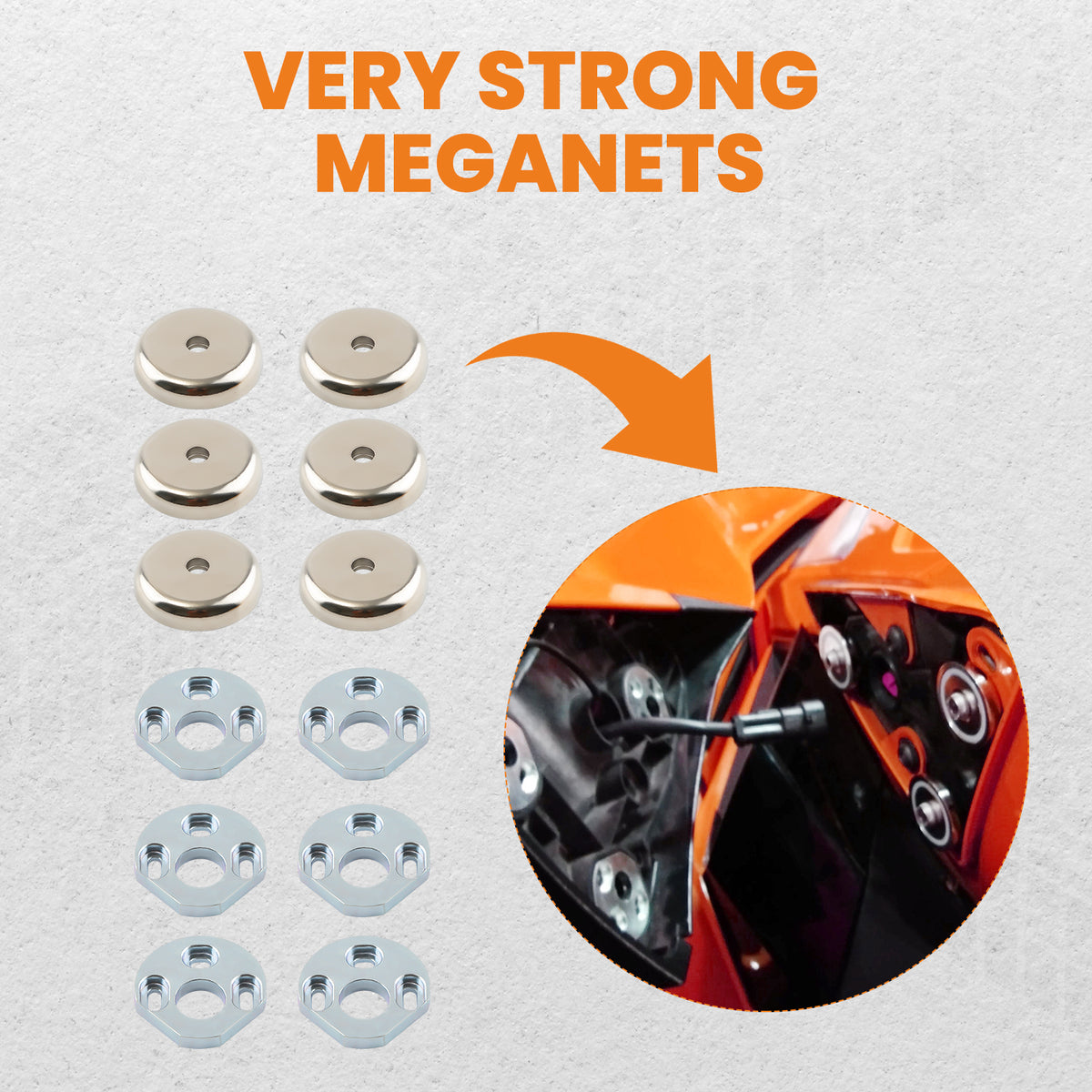 Magnetic Side View Mirror Mounts For the compatible For Can-Am Spyder RT 2010-2019 2011 2012 13