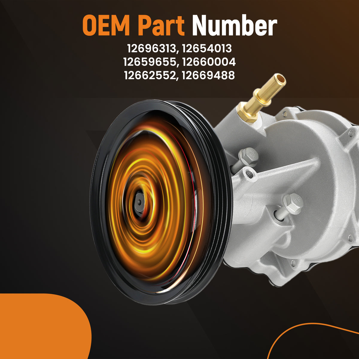 Vacuum Pump 12696313 compatible For Chevy Silverado GMC Sierra 1500 compatible For Tahoe Yukon 14-2020  NEW