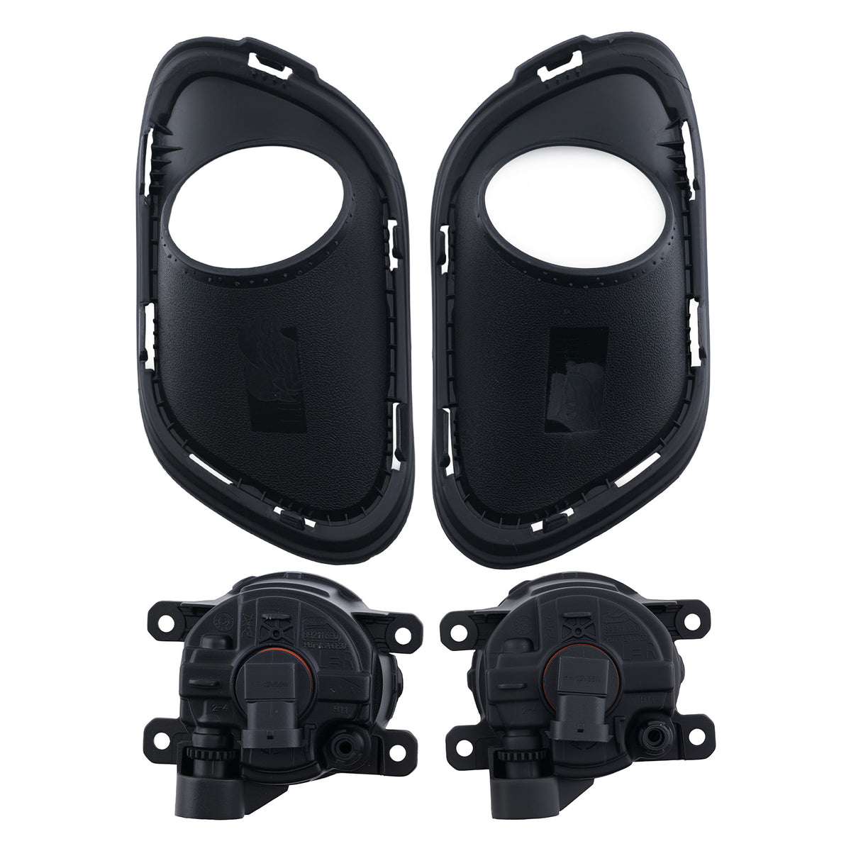 Fog Light+Light Cover compatible For Jeep Cherokee 2014-2018 68203220AA 68203221AA w/ Bulbs