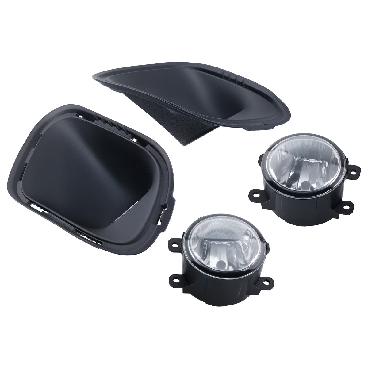 Fog Light+Light Cover compatible For Jeep Cherokee 2014-2018 68203220AA 68203221AA w/ Bulbs