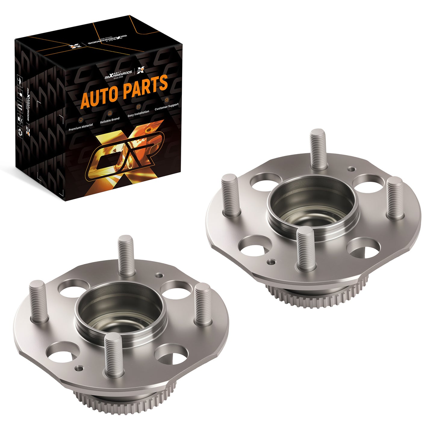 2pc Rear Wheel Hub Assembly compatible For Honda Accord 1994-1997 ABS 4 Stud 512020