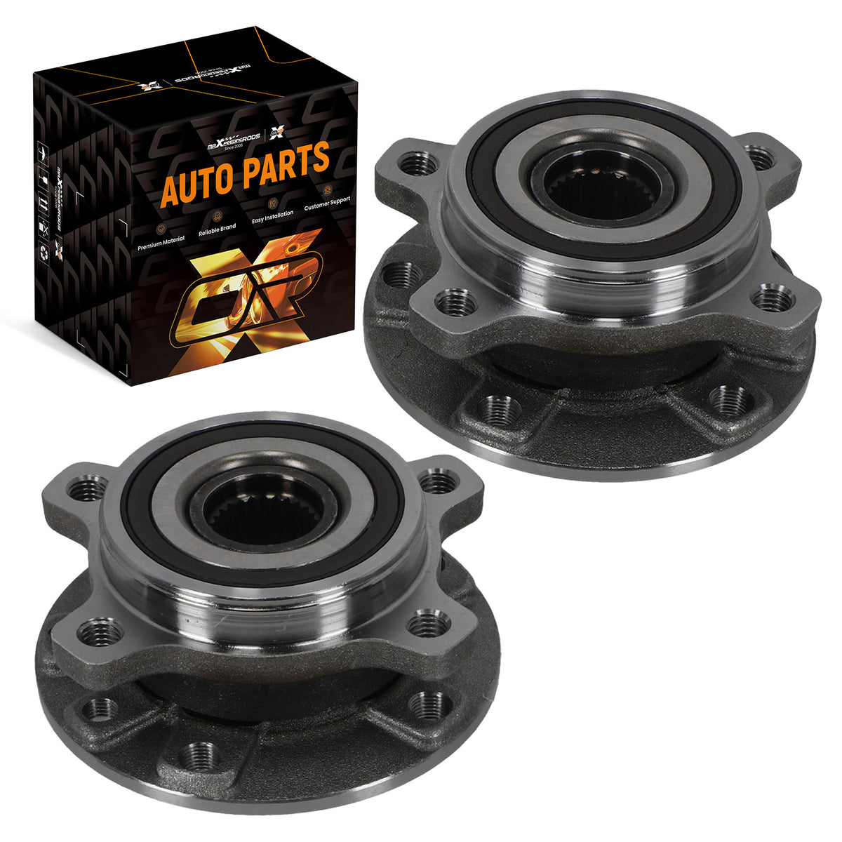 Front LH RH Wheel Bearing Hub Assembly compatible For Jeep Cherokee KL 2014-2023 513349