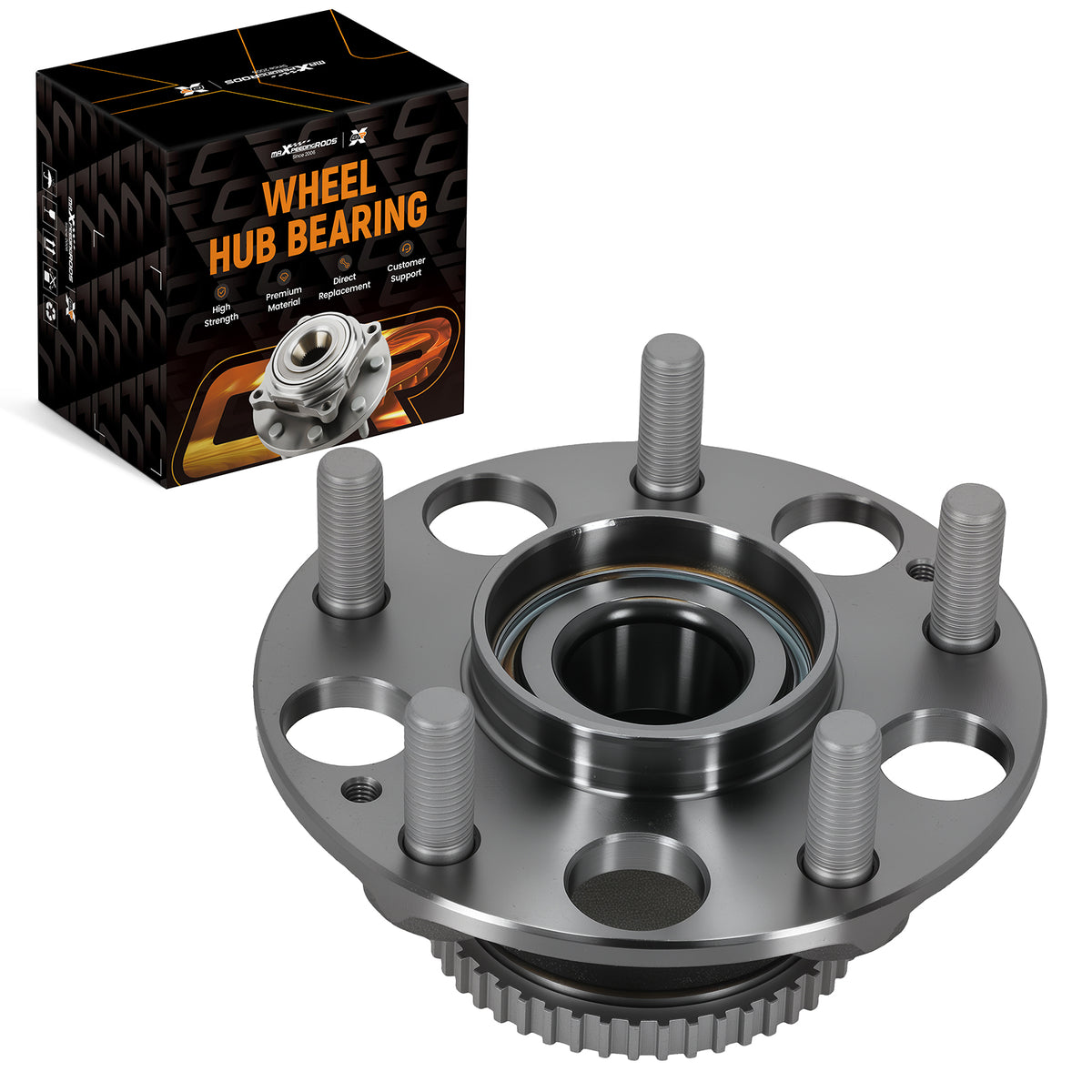 5 Stud Wheel Hub Bearing Assembly compatible For Acura TL compatible For Honda Accord 2003-08 42200SDAA51