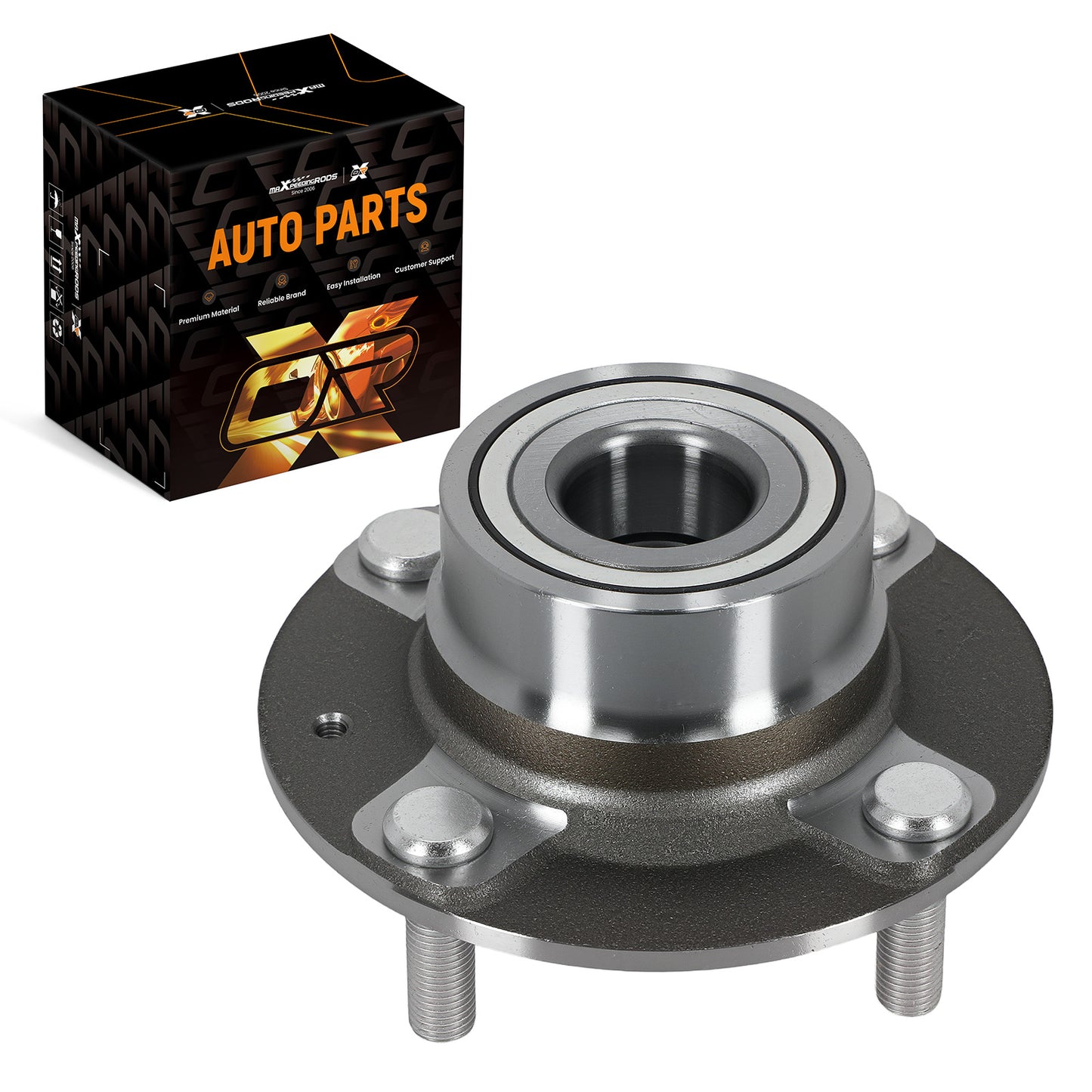 4 Bolt Rear Left Right Wheel Hub compatible For Kia Spectra5 Non-ABS 2005-2009 512194
