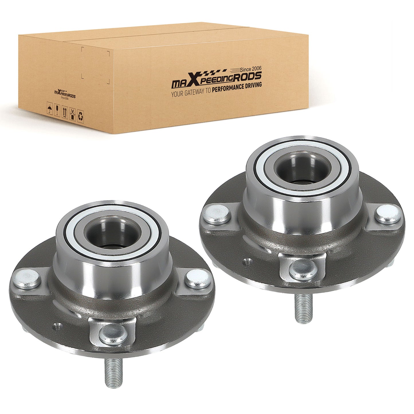 2pc Rear LH RH Wheel Hub Bearing compatible For Hyundai Elantra 2001-2006 52710-2D225