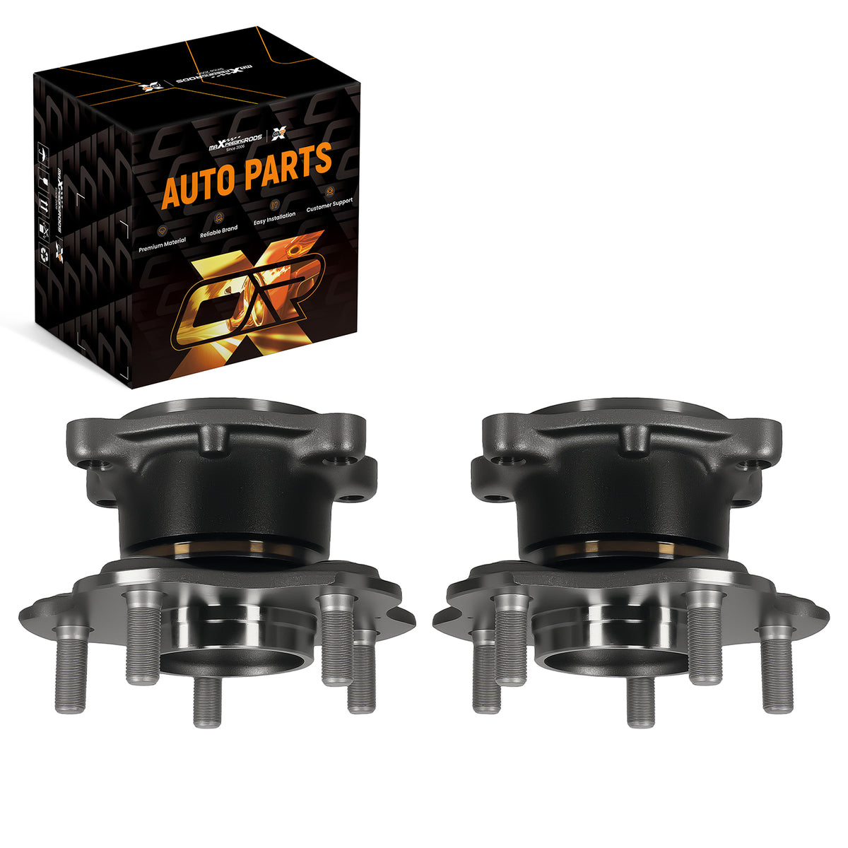 Rear LH RH Wheel Hub Assembly Set compatible For Nissan Altima 02-06 512202 5 Bolt Square