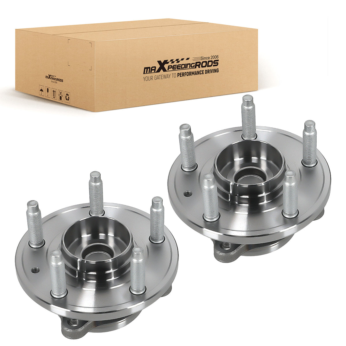 Pair Rear Wheel Bearing Hub Assembly compatible For Mercury Sable 2008-2009 512299