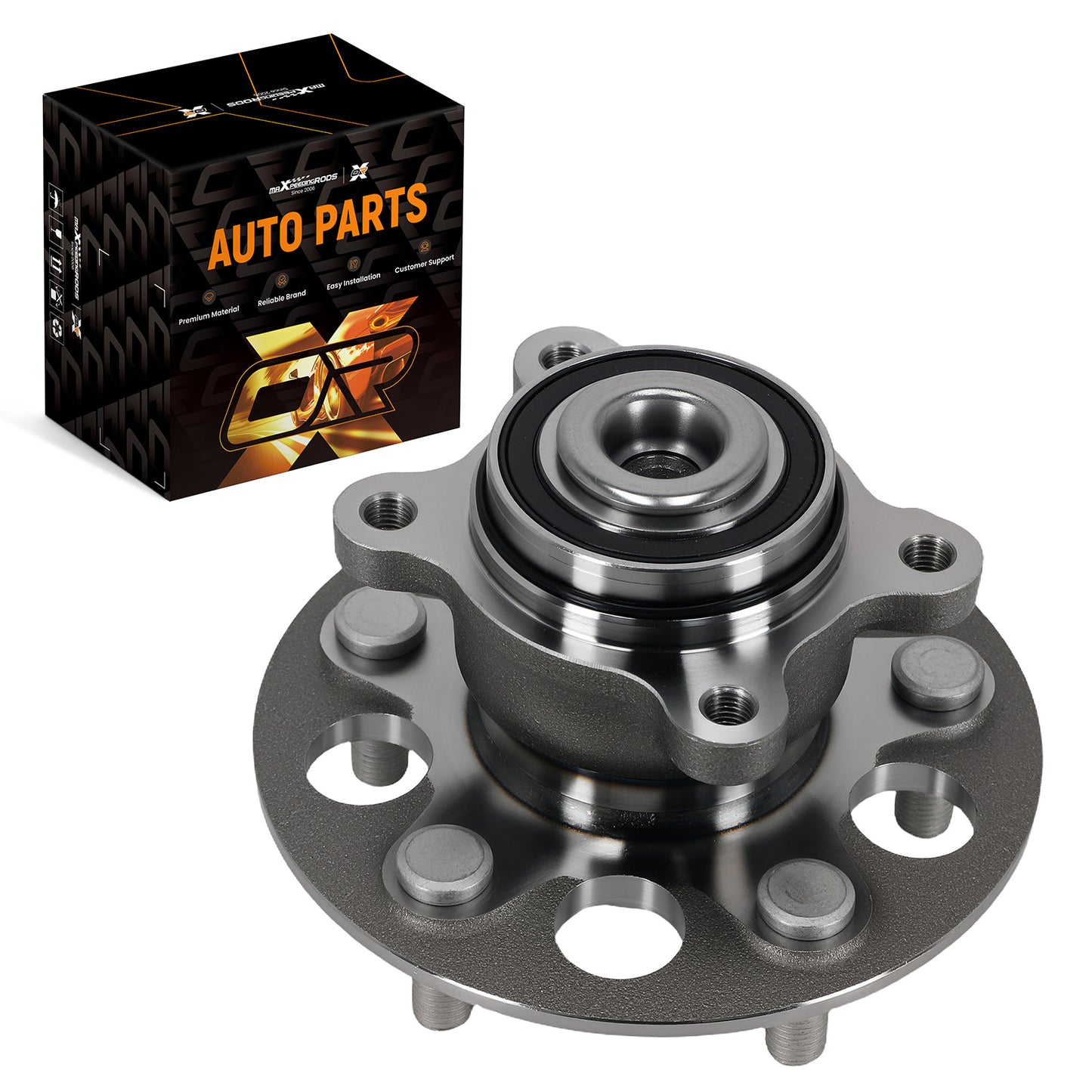 Rear 5 Lug Wheel Bearing Hub compatible For Honda Civic GX Hybrid 2006-12 H512322 w/ABS