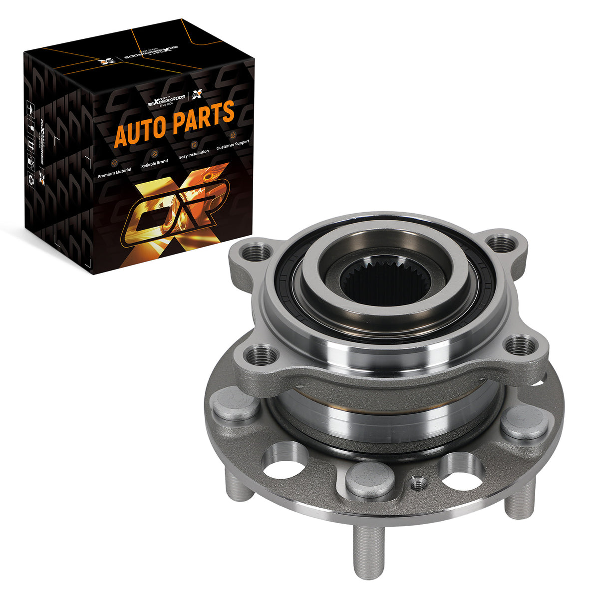 Rear Left Right Wheel Hub Bearing compatible For Hyundai Equus 2011-2016 PT512417 4 Bolt