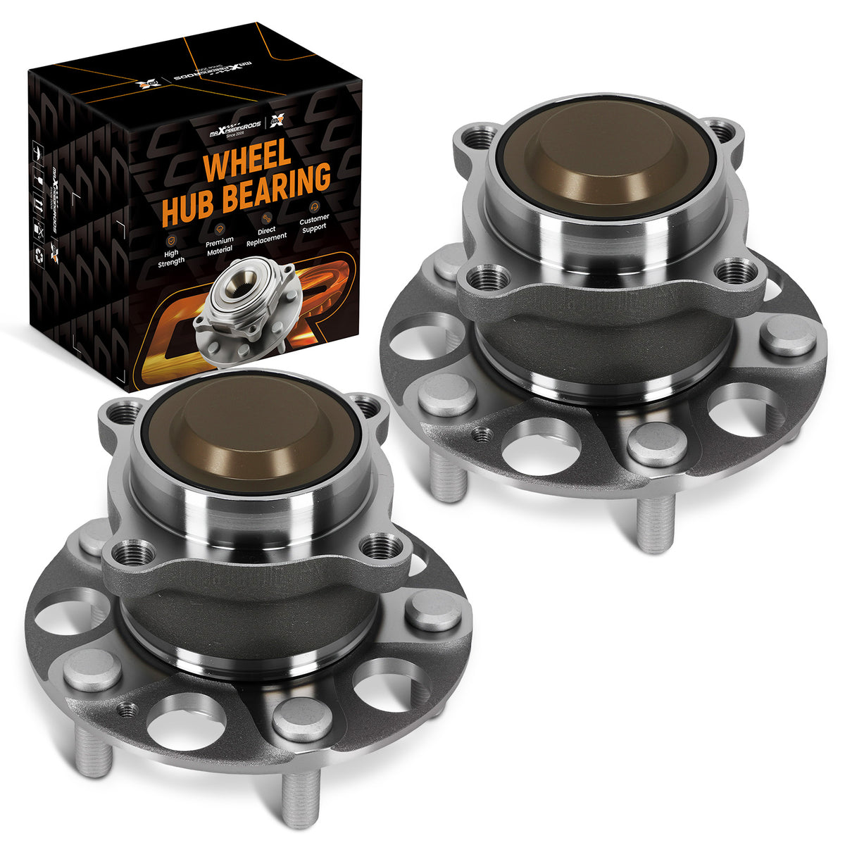5-Bolt Wheel Hub Kit Rear compatible For Honda Accord compatible For Acura TLX 2013-20 512544 with ABS