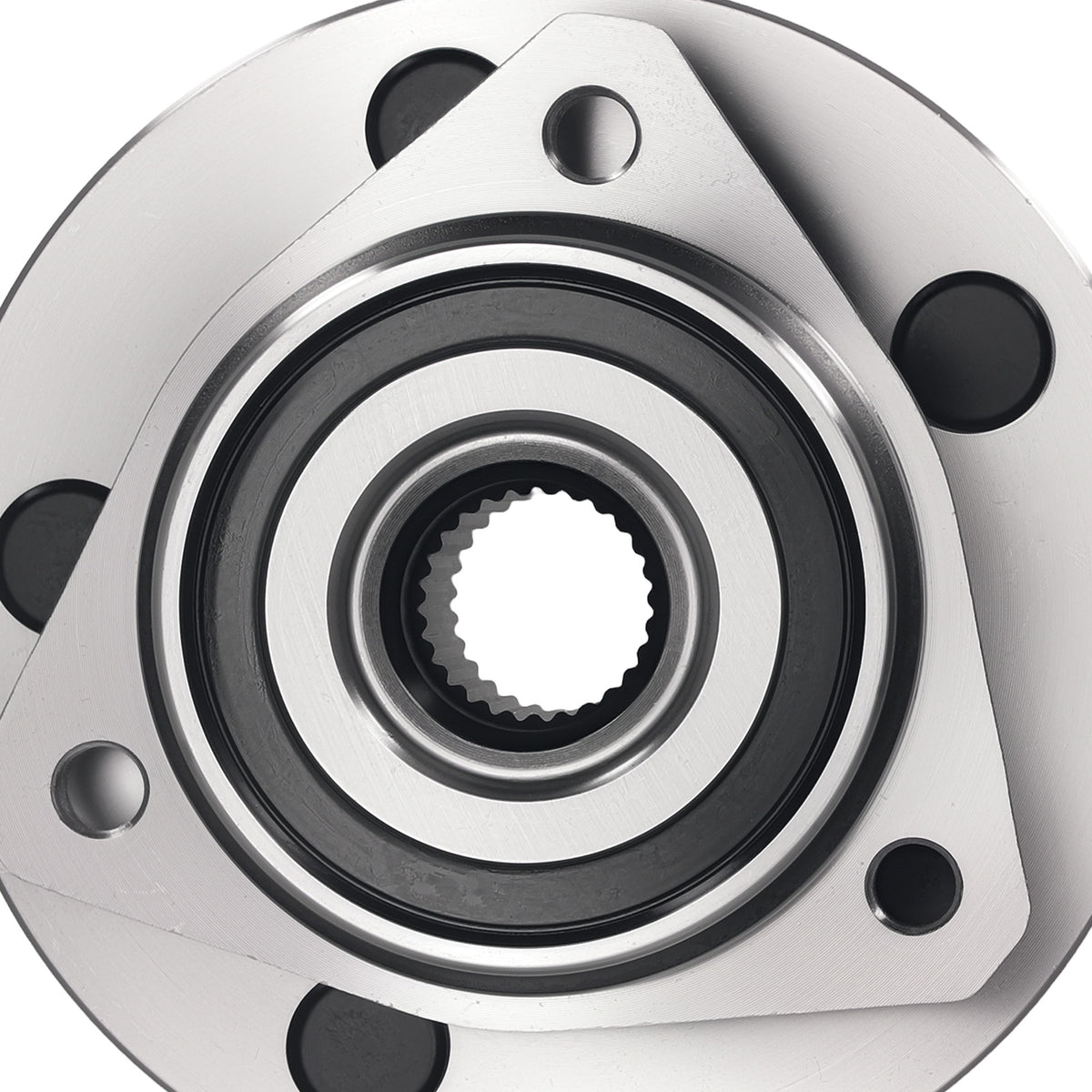 2 Front HubBearing Set compatible For Jeep Grand Cherokee 99-04 BR930335 3-Bolt ABS