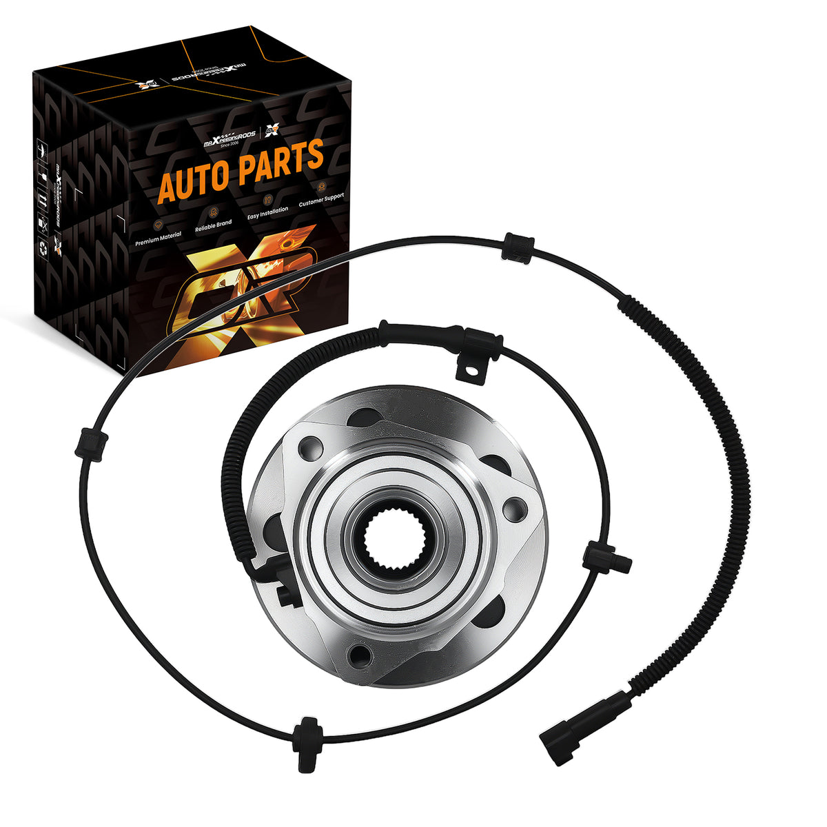 5 Lug Front Wheel Hub compatible For Jeep Liberty 02-07 WB13176 Driver Side with ABS