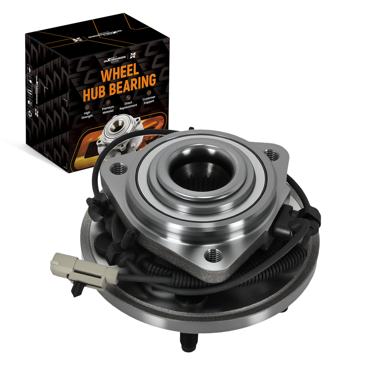 Front Wheel HubBearing Assembly compatible For Jeep Commander 2006-2010 513234 WE61159