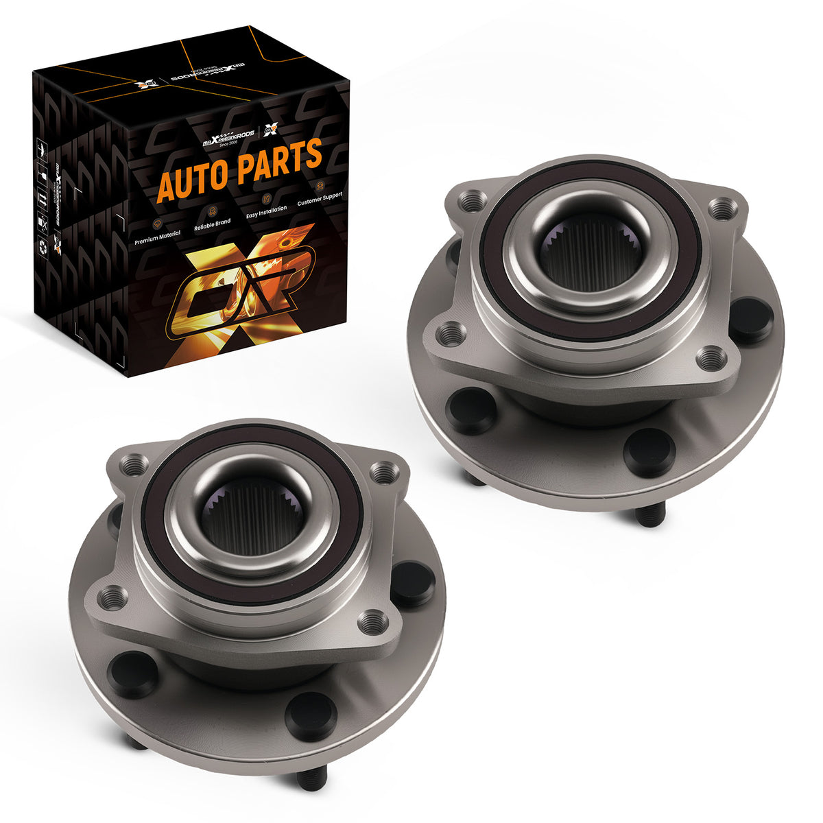 5 Lugs Front Wheel Hub 513263 compatible For Chrysler 200 Sebring compatible For Dodge Avenger WE60909