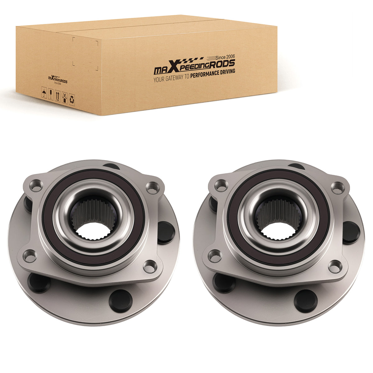 5 Lugs Front Wheel Hub 513263 compatible For Chrysler 200 Sebring compatible For Dodge Avenger WE60909