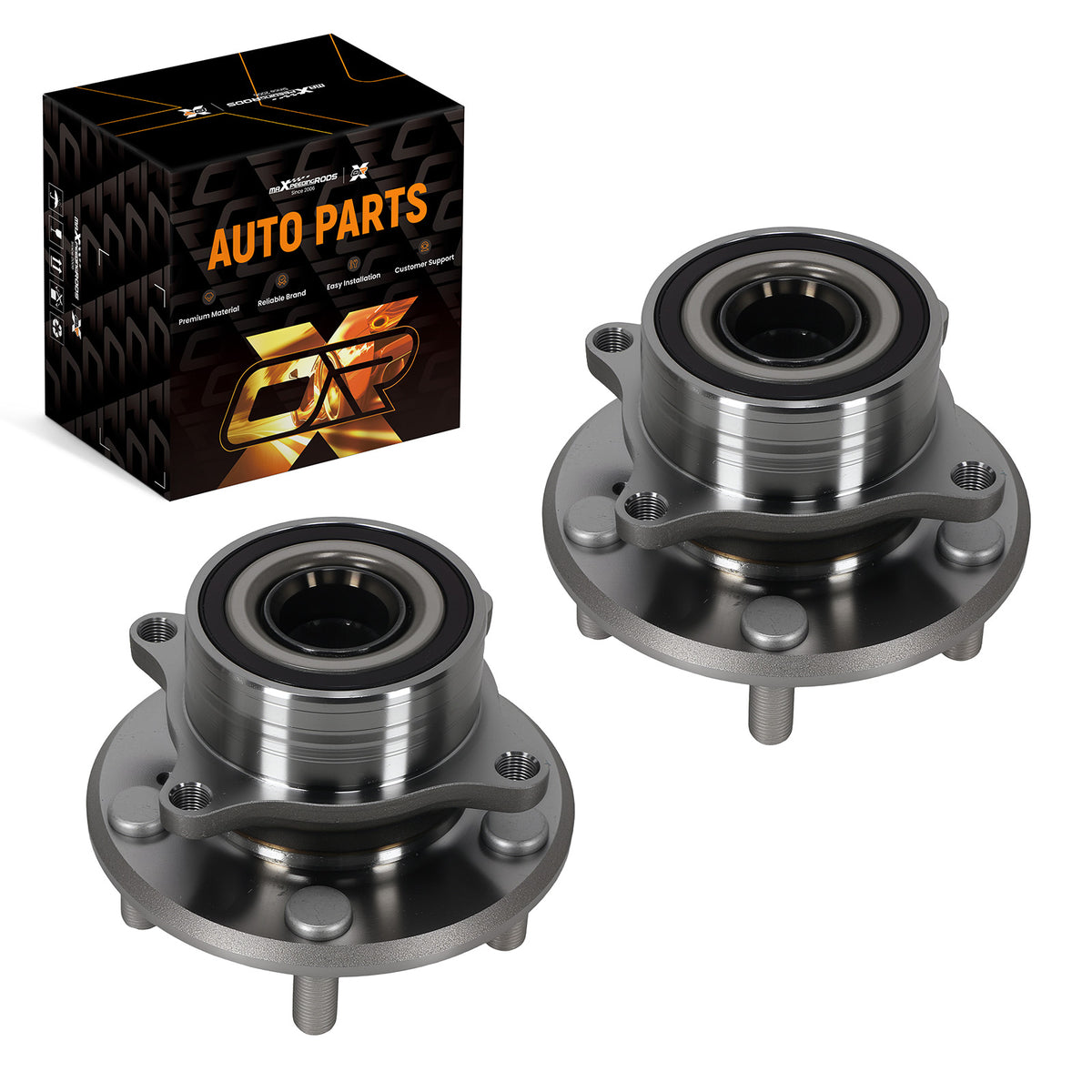2pc 5-Bolt Front Wheel HubBearing compatible For Acura MDX ZDX compatible For Honda Pilot 513267