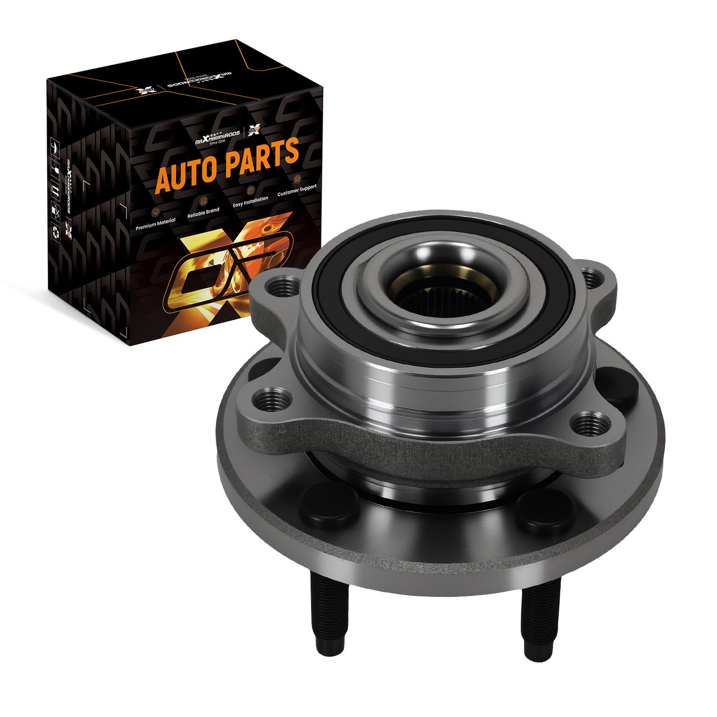 5-Bolt Wheel Hub Assembly compatible For Ford Edge Taurus compatible For Lincoln MKS 513275 WH513275