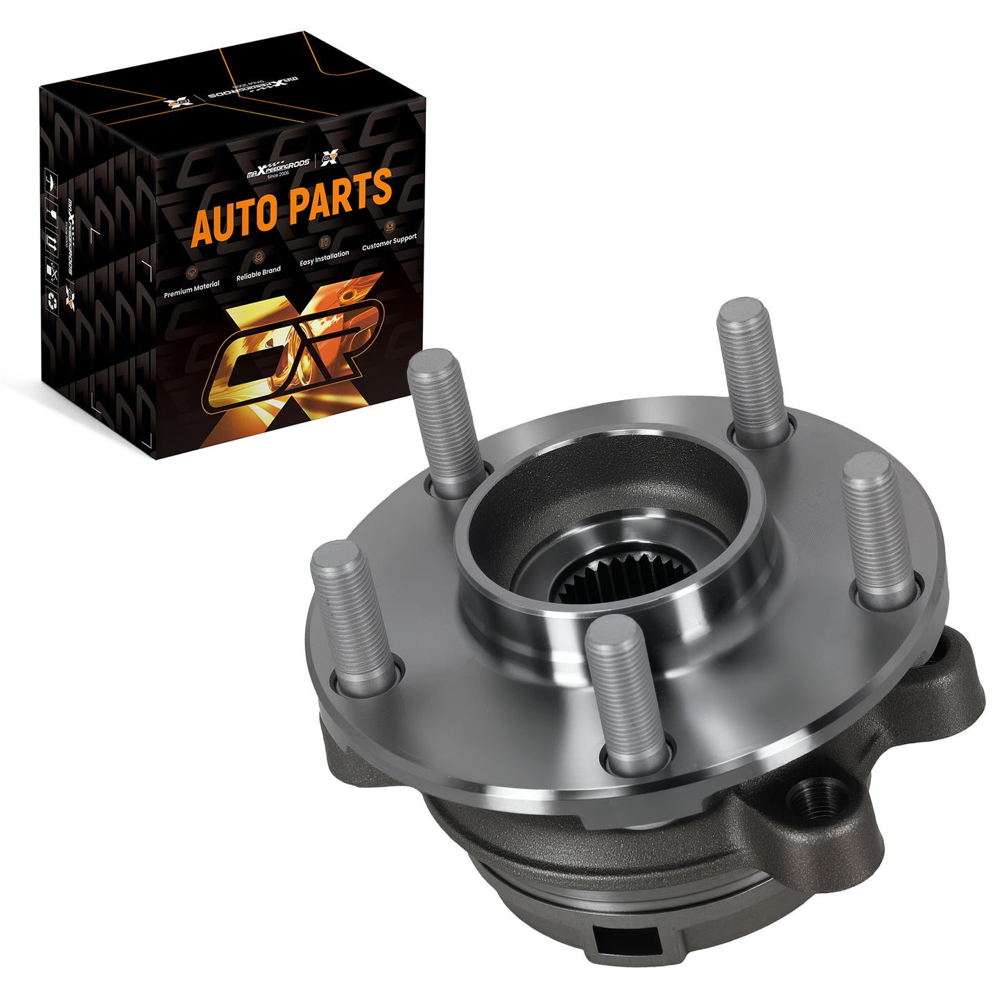 5 Lug Front Wheel Hub Assembly compatible For Nissan Murano Quest 2003-09 BR930715 ABS