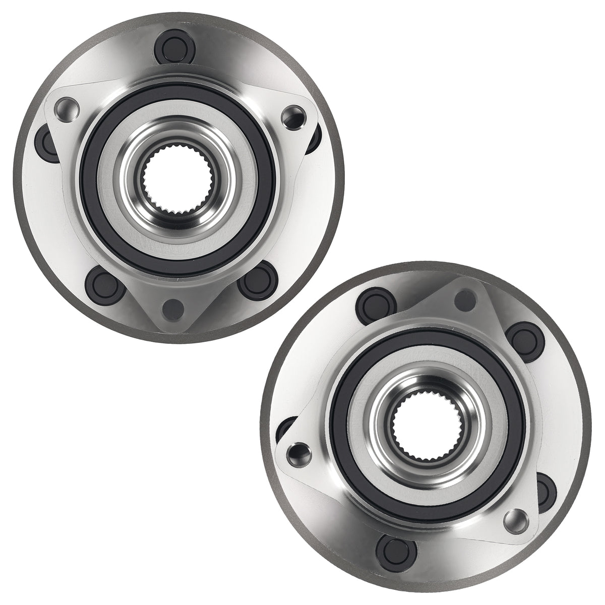 5 Bolt Front Hub Set compatible For Dodge Durango 2011 2012-2023 52124767AC ABS Ring