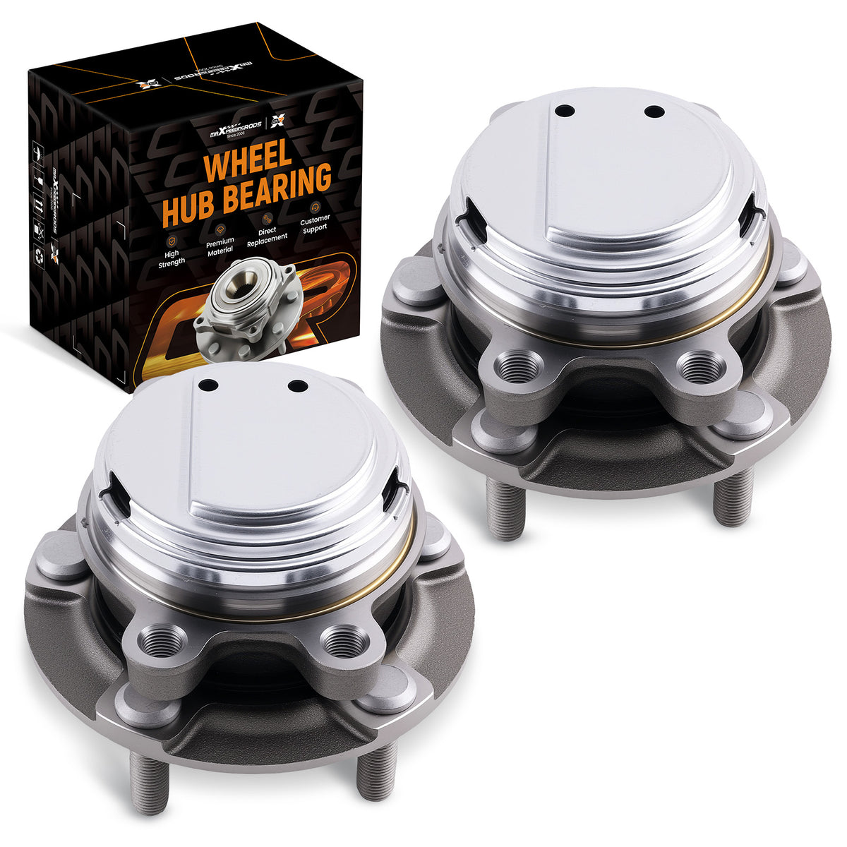 5-Lug Front Wheel Hub Assembly compatible For Infiniti Q70 M37 M56 2011-2019 BR930890
