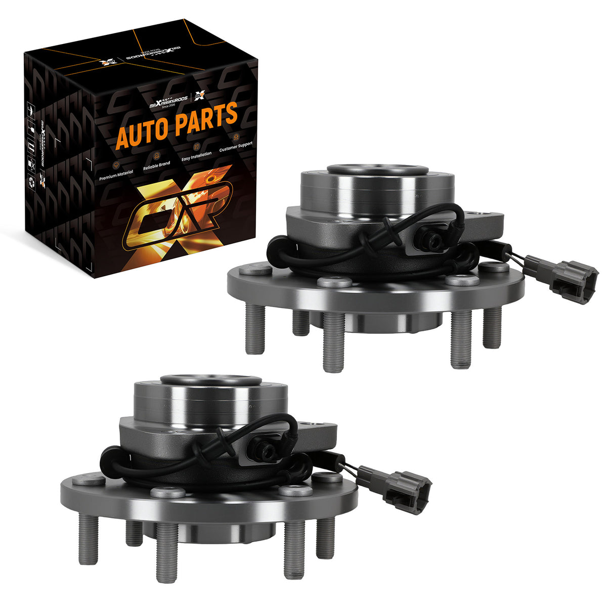 6 Bolt Front Wheel Hub Bearing compatible For Nissan Titan compatible For Infiniti QX56 2004-07 515066