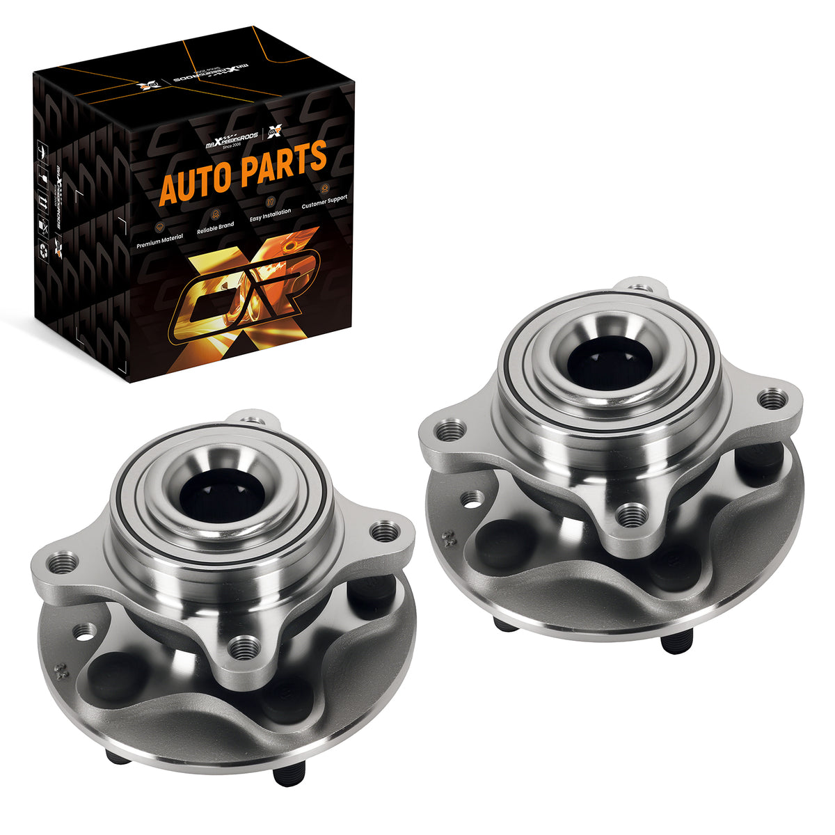 Pair Front Wheel Hub Bearing Assembly compatible For Land Rover Range Sport WB515067