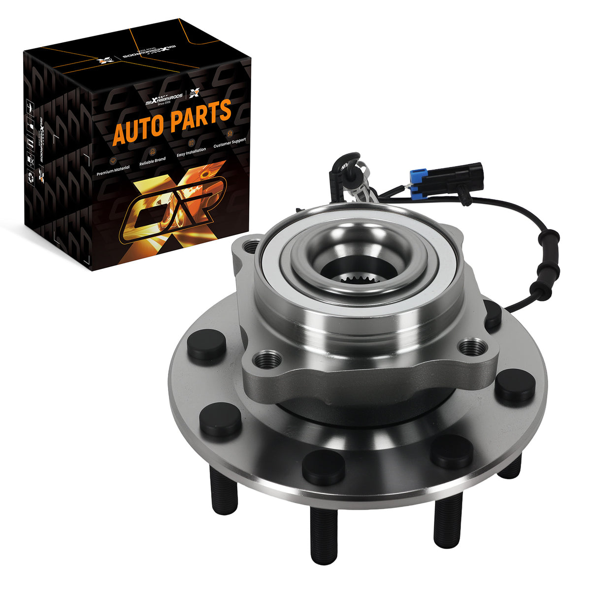 Front Wheel HubBearing compatible For Chevrolet Silverado 3500HD 07-10 1411334843 ABS