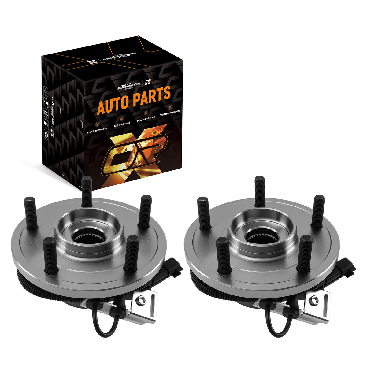 Front Wheel HubBearing Kit compatible For VW Routan WH515136 2009 - 2012 5 Lugs