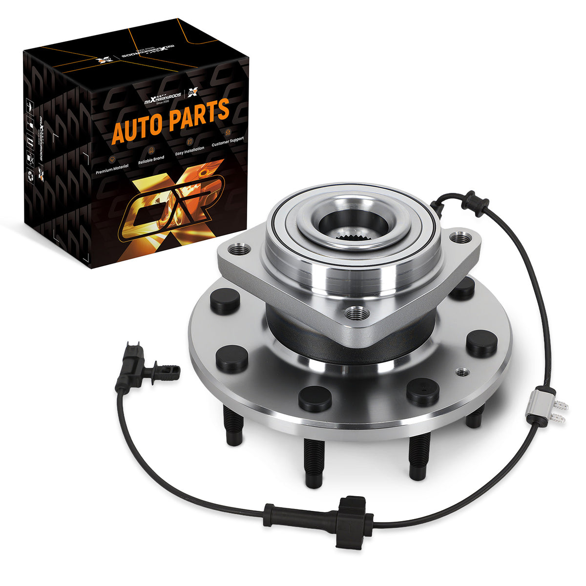 8 Lug Front Wheel Hub Assembly compatible For Silverado/Sierra 2500HD 3500HD 11-19 BR930824