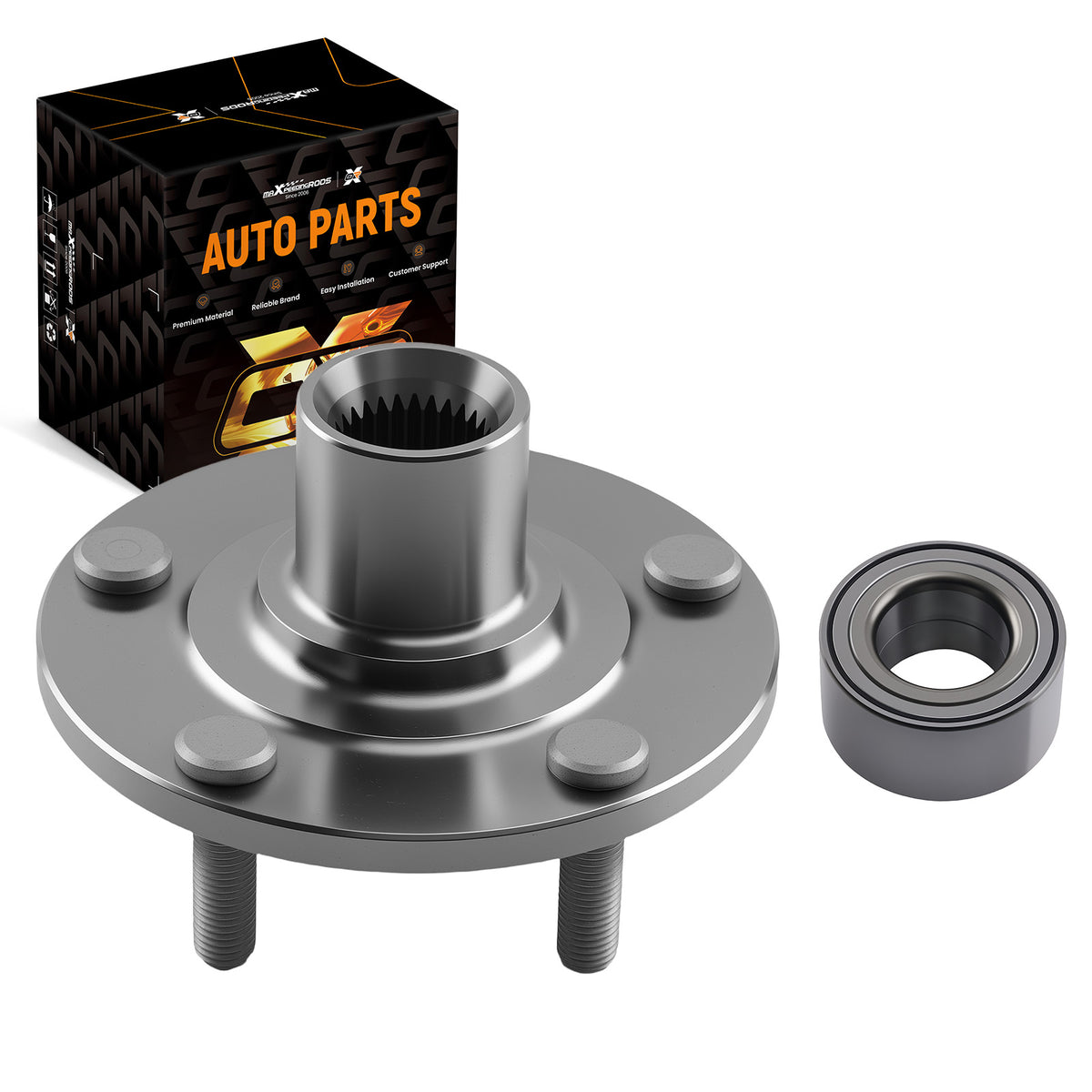 2pcs Front Left Right Wheel Hub Bearing compatible For Mitsubishi Outlander 2007-2018