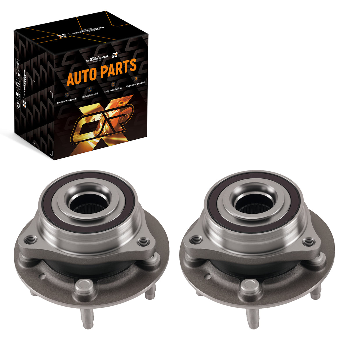 2pc Front Left Right Wheel Bearing Hub compatible For GMC Terrain 2018-2022 FW447