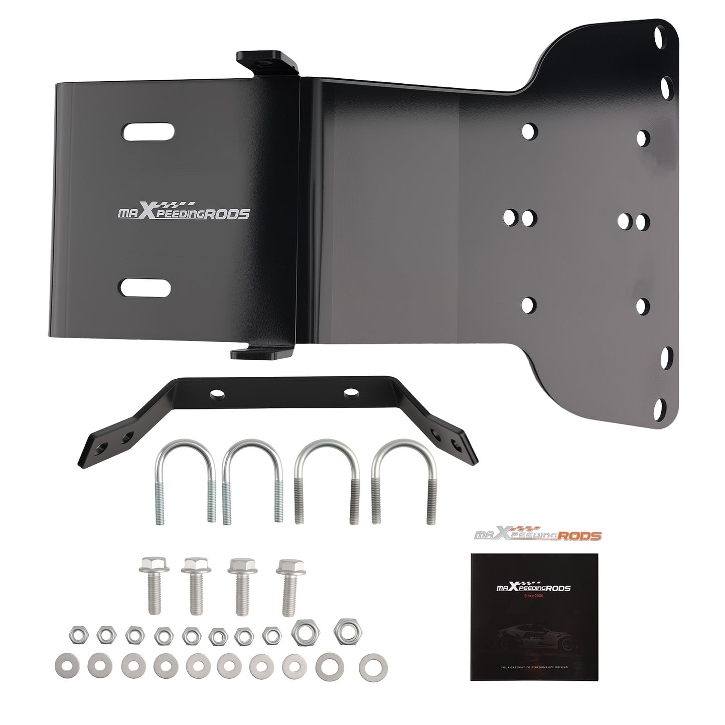 Winch Mount Plate Kit ATV compatible For Honda Rancher 350/400 2000-2007 4-Hole 3"x4 7/8"