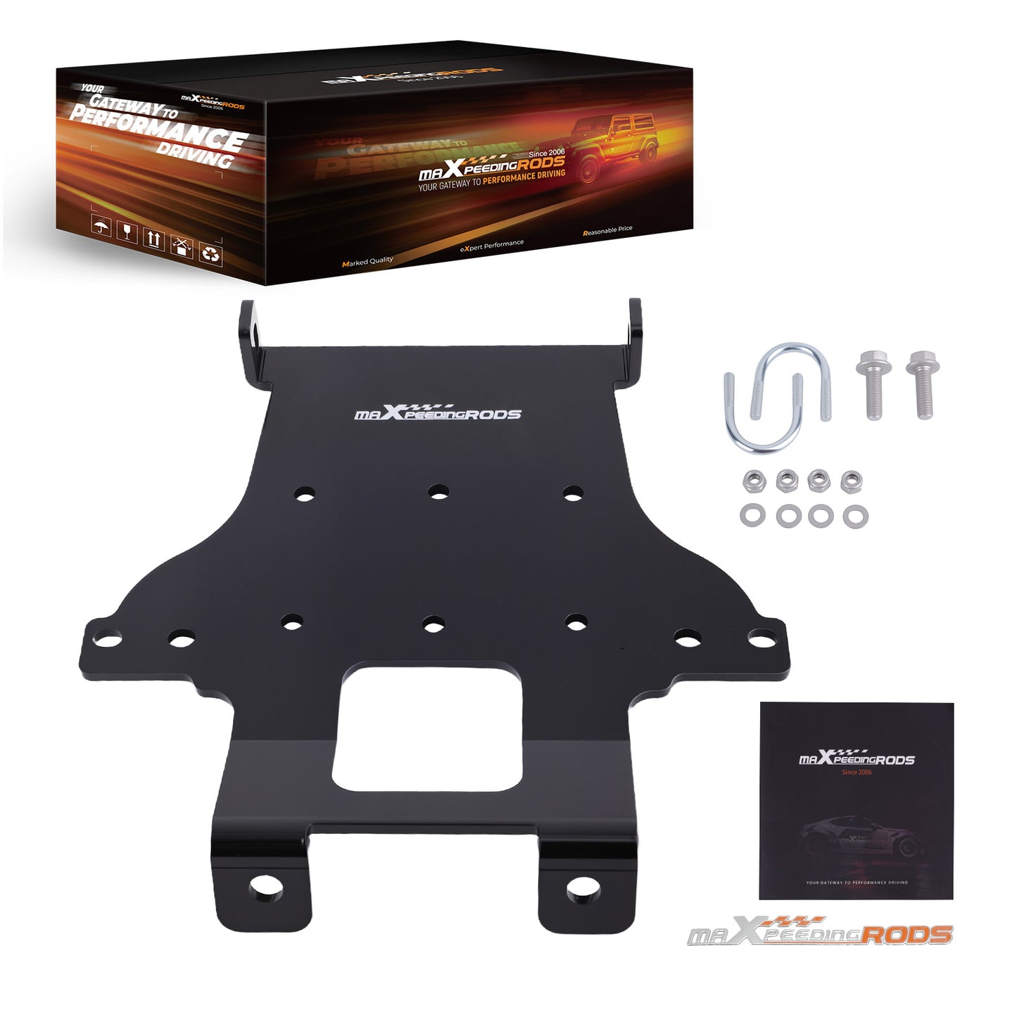 Winch Mount Plate Kit compatible For Honda 2003-2023 TRX 650 680 FA FGA Rincon Heavy-Duty