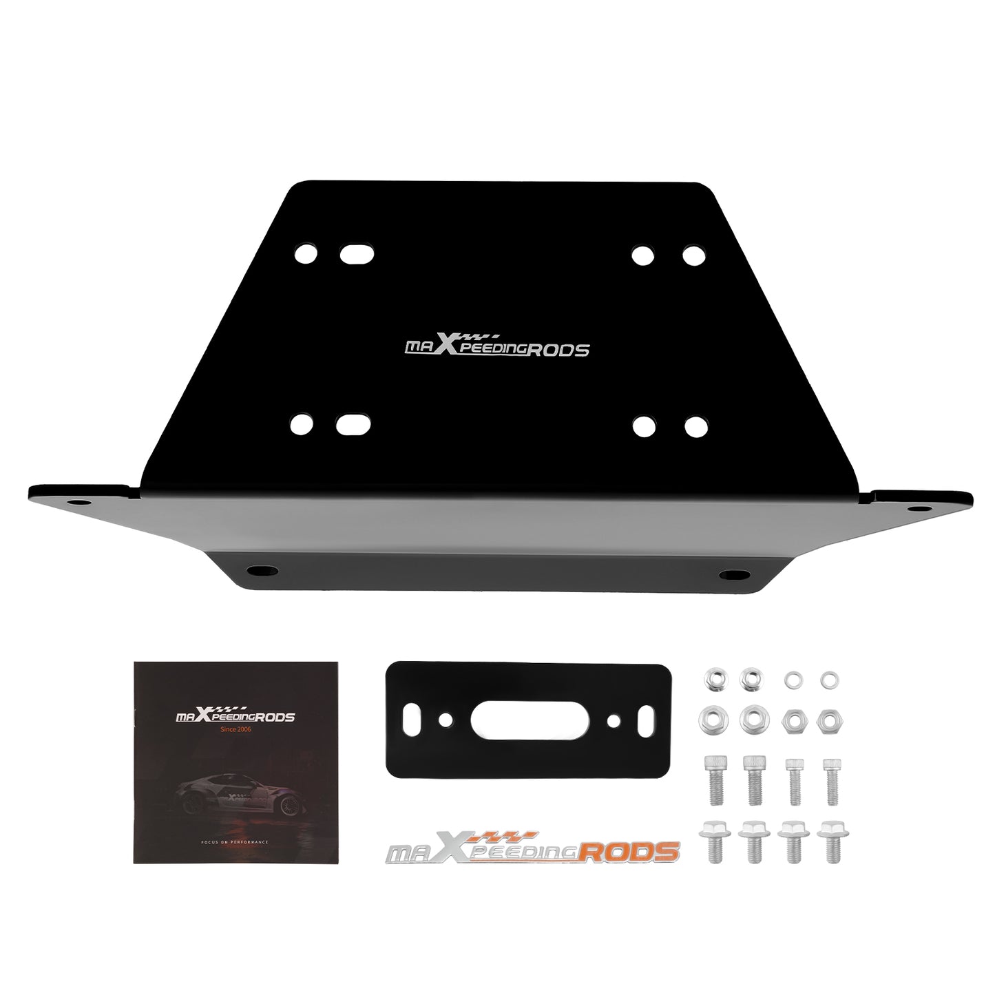 Winch  Mounting Plate For 2012-25 compatible For Polaris Ranger XP 570 900 1000 Crew Heavy-Duty
