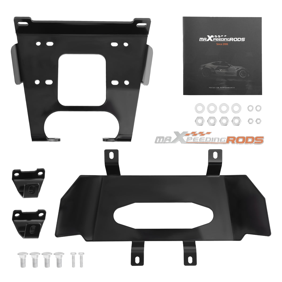 Front Winch  Mounting Bracket For 2020-UP compatible For Polaris RZR PRO XP (Base/LE/Premium
