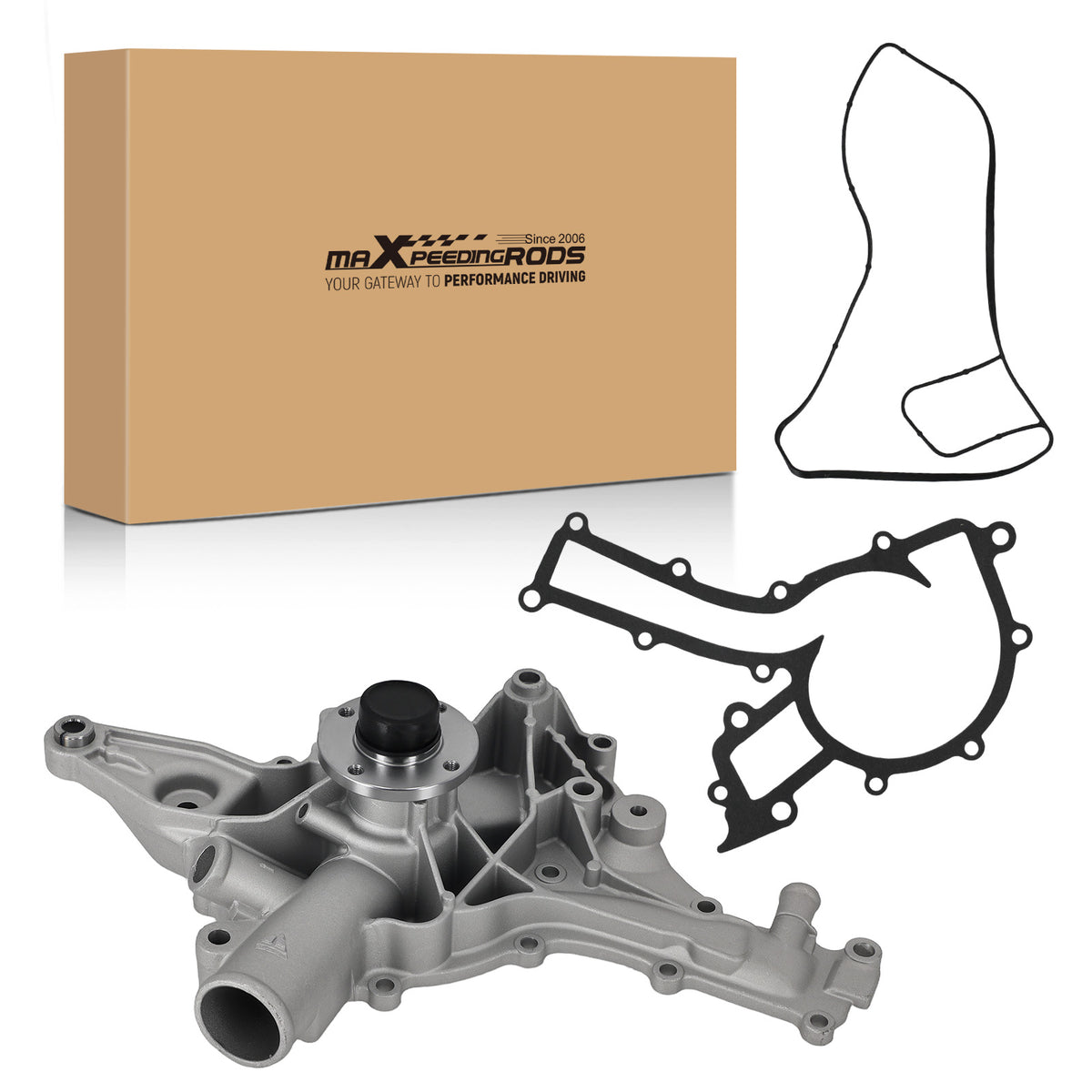 Coolant Water Pump compatible For Mercedes-Benz C320 FLEX 2001-2005 1122000201 Aluminum