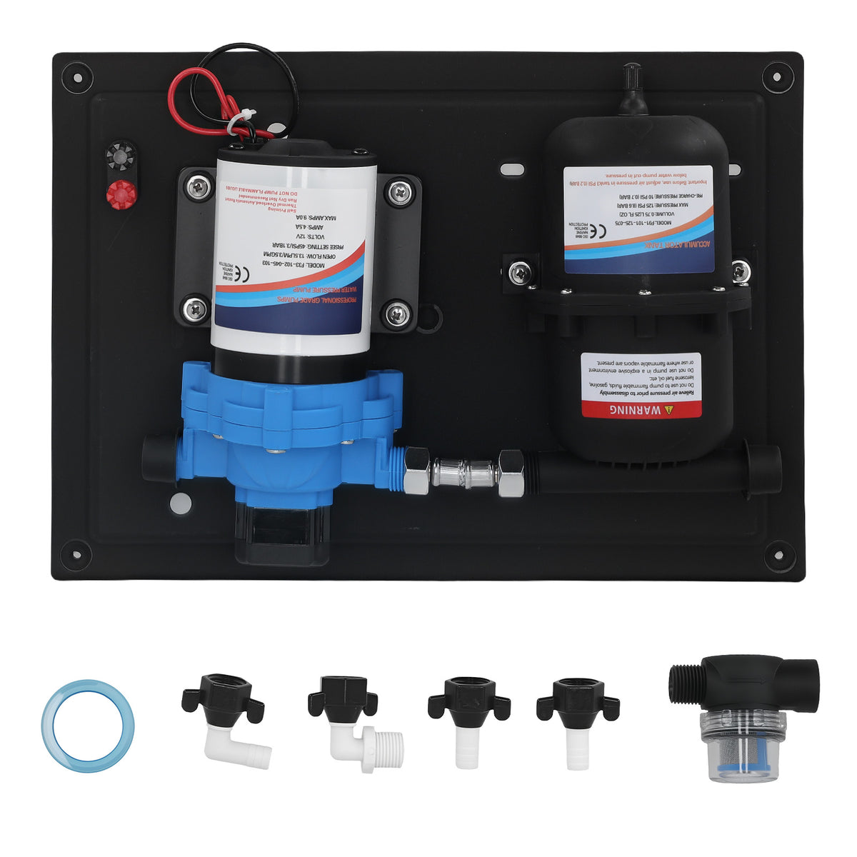 12V 3.5GPM Water Pump For Travel Trailer Camper Boat High Flow 13.5L/Min 45PSI