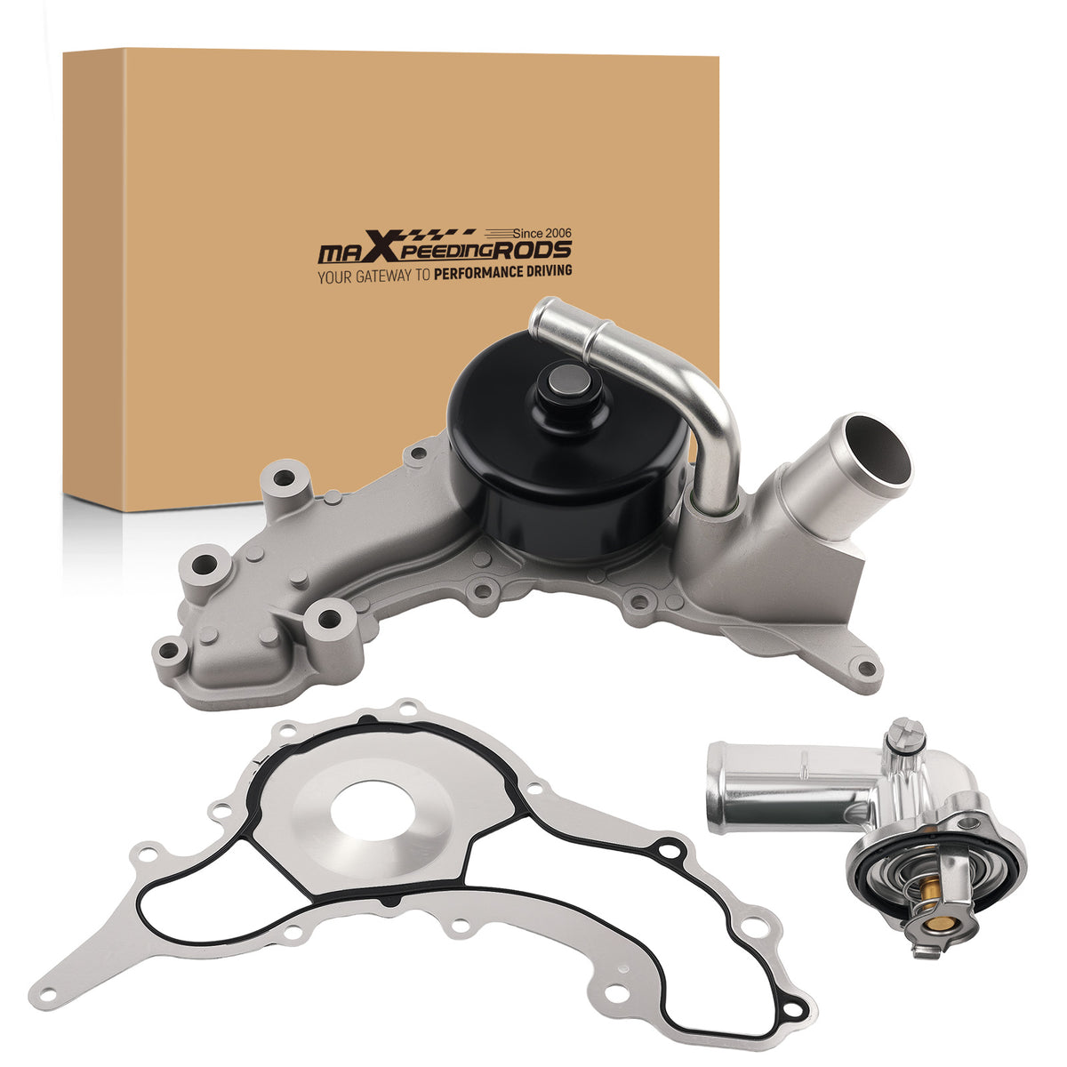 Water Pump w/ Thermostat compatible For Maserati Ghibli/Levante V6 3.0L 2014-2022 297912