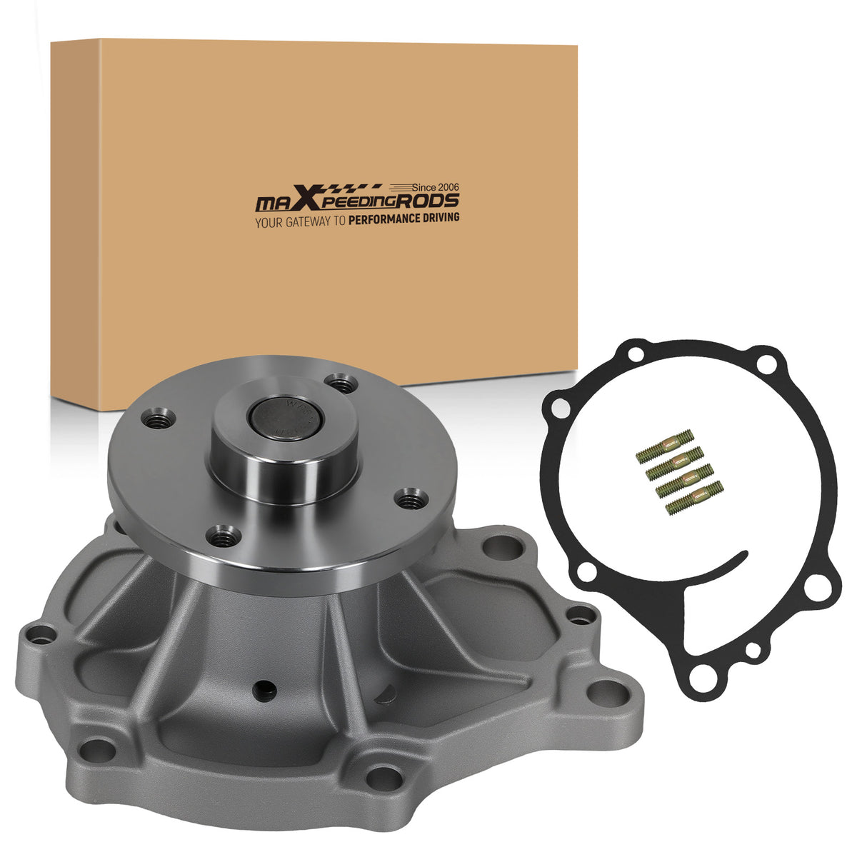 Water Pump compatible For Nissan H25 Forklift UGJ02 21010-FF225 2101050K26 Aluminum Housing