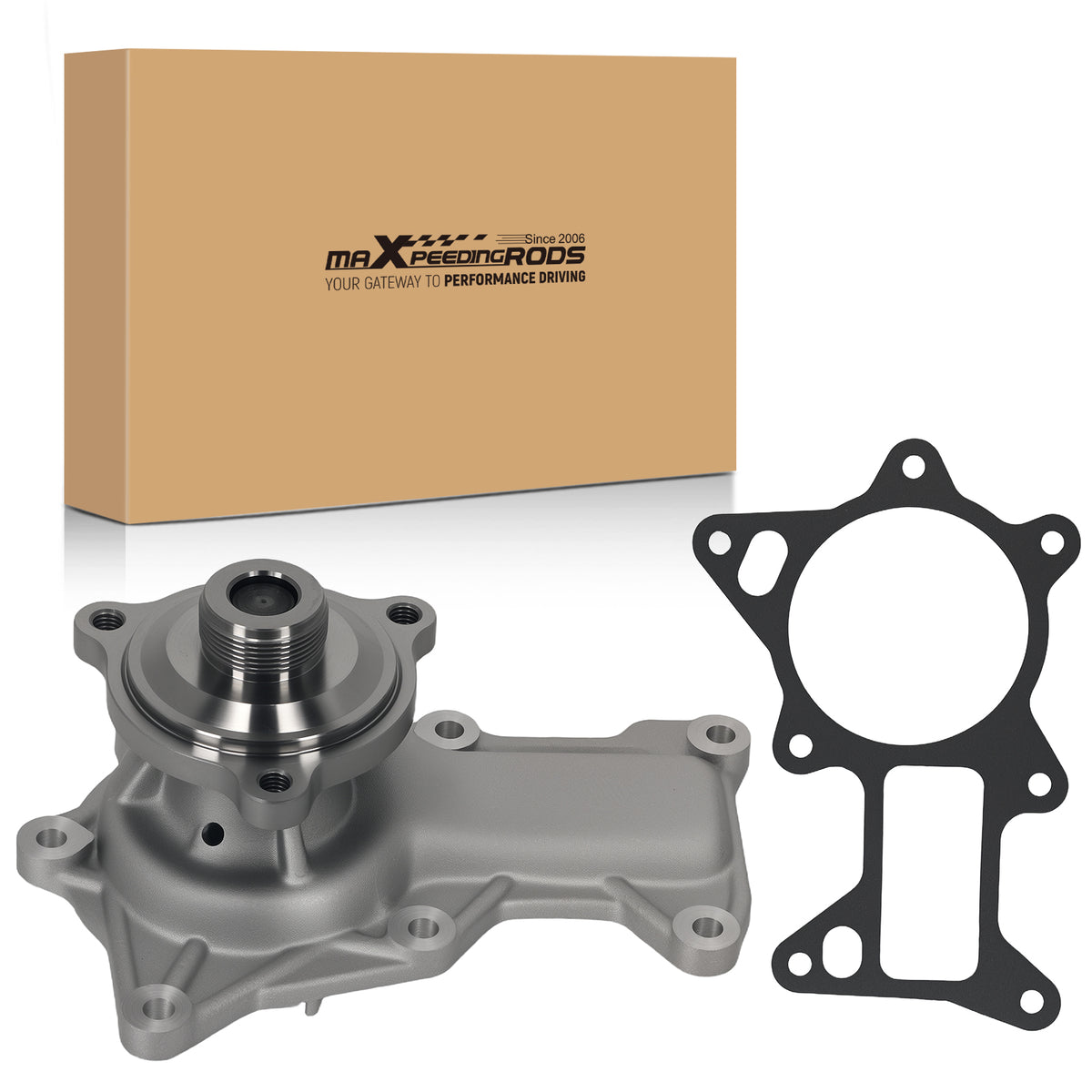3.8L V6 Water Pump compatible For Jeep Wrangler 2007-2011 4666044BA Direct Replacement