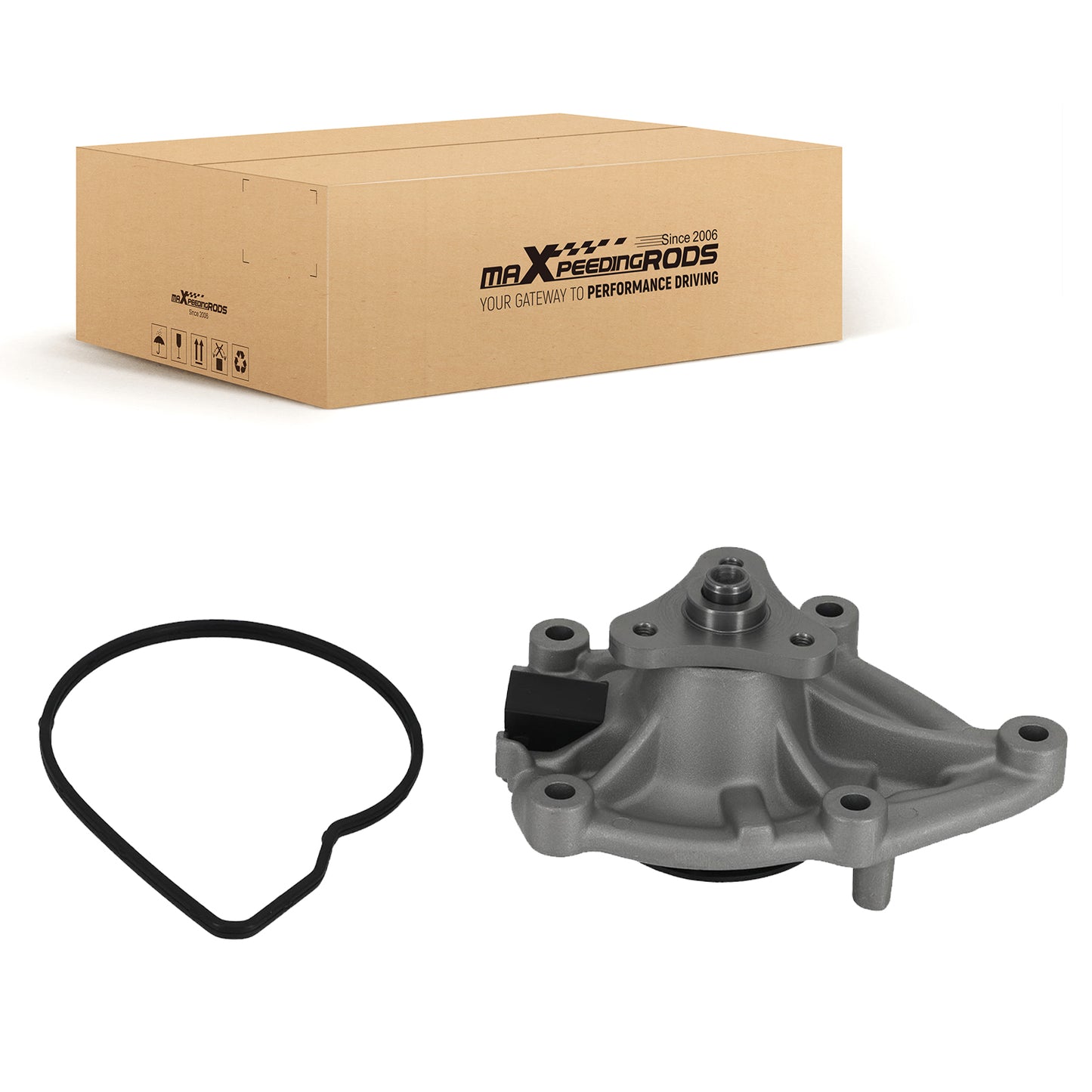 Belt Drive Water Pump compatible for Mini Cooper Paceman 1.6L 2013-16 11517550484 Aluminum