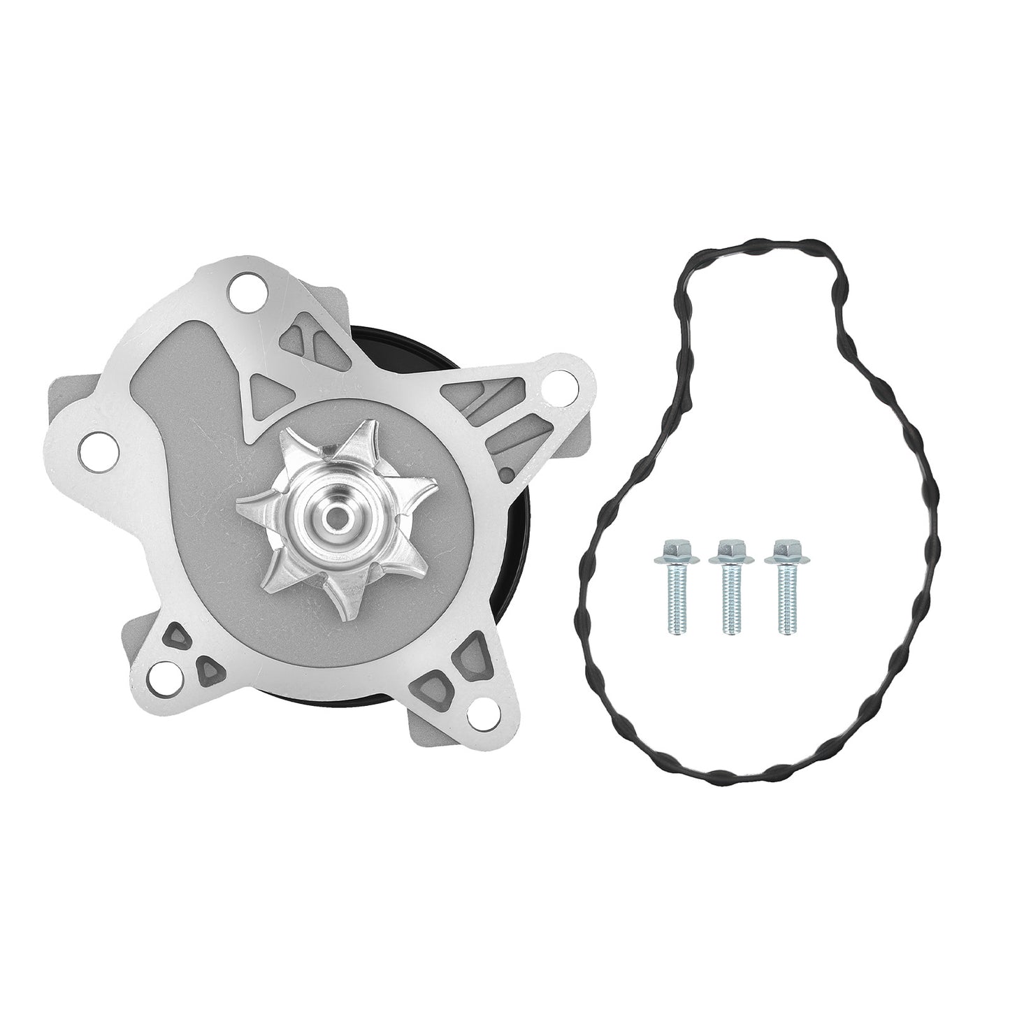 Water Pump Belt Driven compatible For Pontiac Vibe/Compatible For Scion Xd 2008-2010 1707480 Aluminum