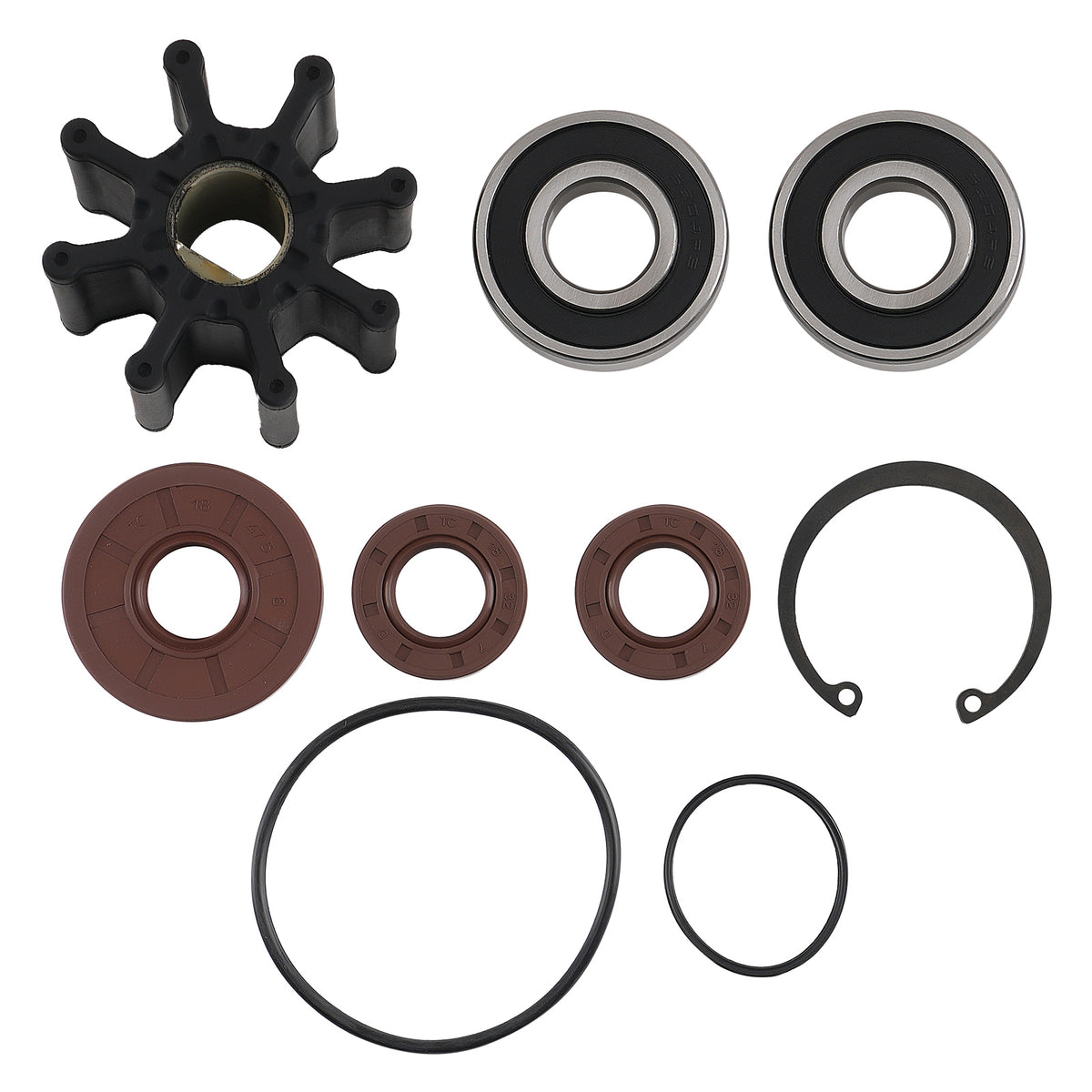 Impeller compatible For Mercruiser 46-807151 46-807151A9 807151A12 Sea Water Pump